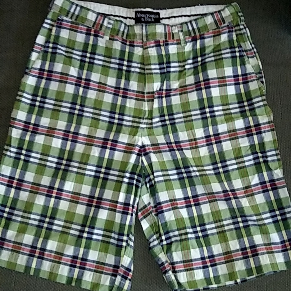 Abercrombie & Fitch Men's Plaid Shorts SZ 32